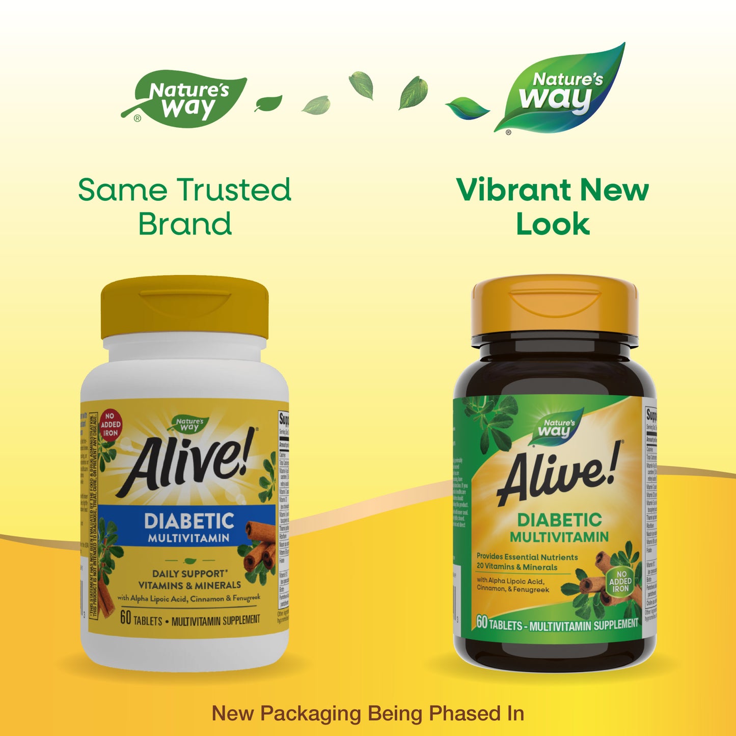 Alive! Diabetic Multivitamin, Unisex, 60ct