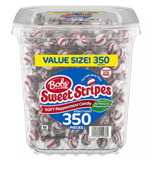 Bobs Sweet Stripes Soft Peppermints (61.73 oz., 350 ct.)